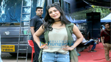 Shruti Haasan snapped post ad shoot in Filmcity