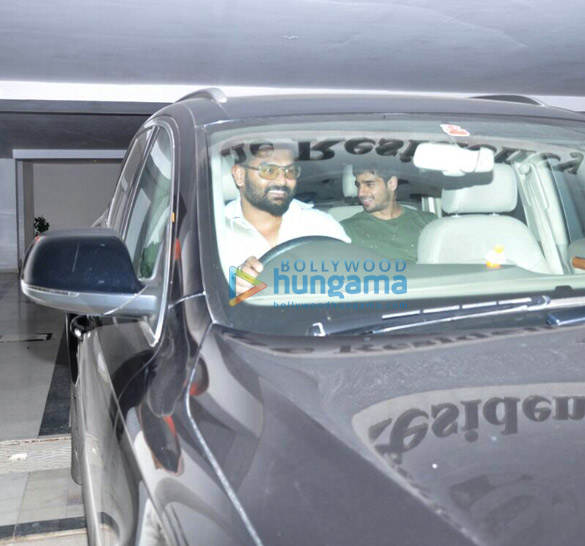 sidharth malhotra alia bhatt badshah snapped post dinner at karan johars house 1