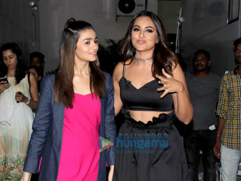 Sonakshi Sinha bumps into Varun Dhawan & Alia Bhatt during a shoot