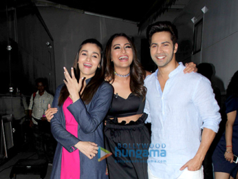Sonakshi Sinha bumps into Varun Dhawan & Alia Bhatt during a shoot