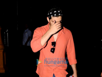 Sooraj Pancholi snapped hiding his face from paparazzi