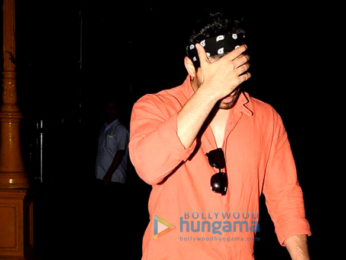 Sooraj Pancholi snapped hiding his face from paparazzi