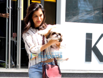 Sophie Choudry snapped at Dessange Salon