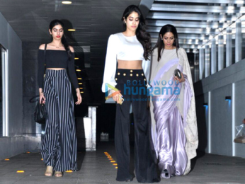 Sridevi, Jhanvi & Khushi snapped post dinner at Hakkasan