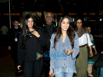 Sridevi and family snapped at the airport