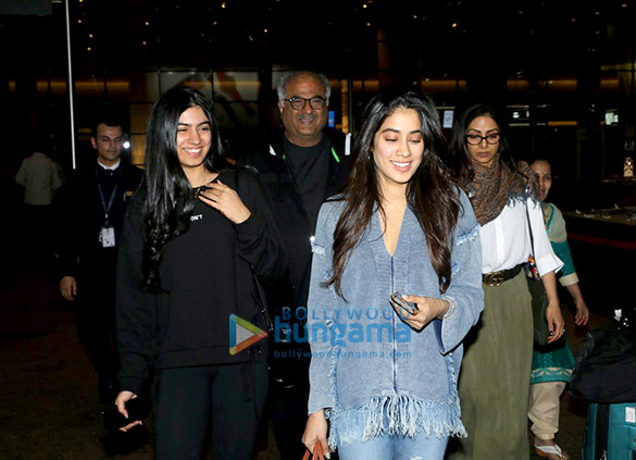 Sridevi and family snapped at the airport Sridevi and family snapped at the airport