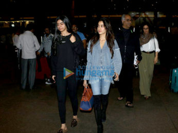 Sridevi and family snapped at the airport