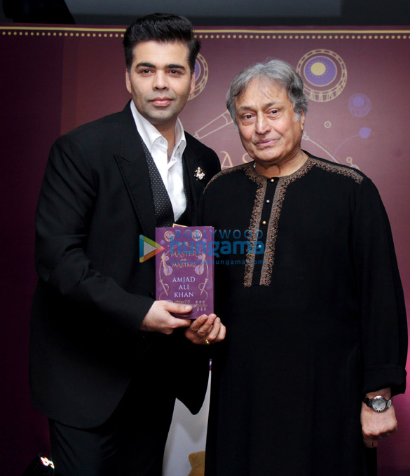 Karan Johar unveils Ustad Amjad Ali Khan’s book ‘Master on Masters’