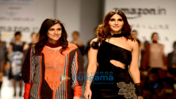 Vaani Kapoor walks the ramp for Rina Dhaka at Amazon India Fashion Week