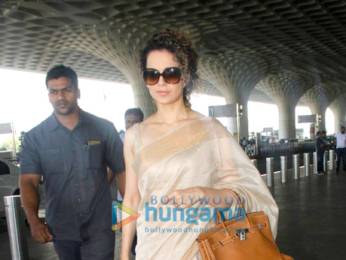 Varun Dhawan, Alia Bhatt, Kangna Ranaut and Karan Johar snapped at the airport