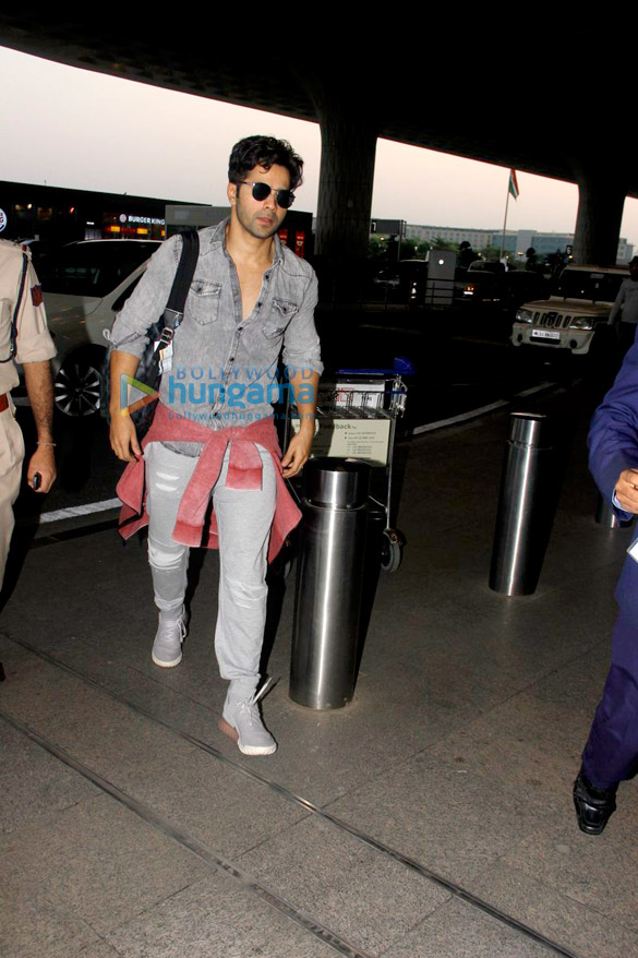 Varun Dhawan, Alia Bhatt and Neha Dhupia snapped at the airport Varun Dhawan, Alia Bhatt and Neha Dhupia snapped at the airport