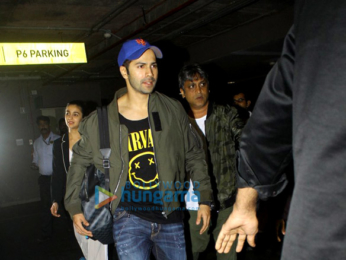 Varun Dhawan & Alia Bhatt return from 'Badrinath Ki Dulhania' promotions in Kolkata