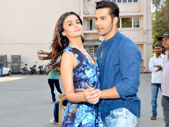 Varun Dhawan & Alia Bhatt snapped at 'Badrinath Ki Dulhania' promotions