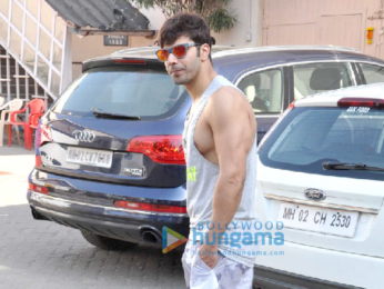 Varun Dhawan snapped at an ad shoot