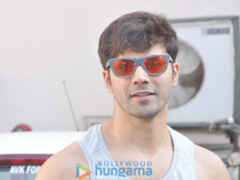 Varun Dhawan snapped at an ad shoot