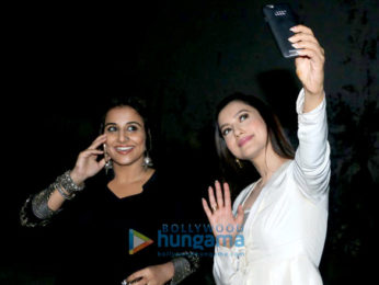 Vidya Balan celebrates holi while promoting 'Begum Jaan'