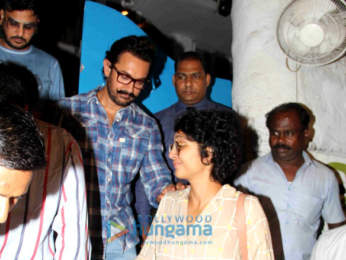 Aamir Khan, Kiran Rao, Fatima Sana Shaikh & Sanya Malhotra snapped post dinner at Olive