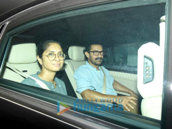 Aamir Khan and Kiran Rao snapped post visiting Karan Johar house to see the babies