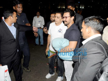 Aamir Khan and Shilpa Shetty snapped at the airport
