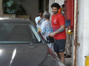 Aditya Roy Kapoor snapped playing cricket with kids in Bandra