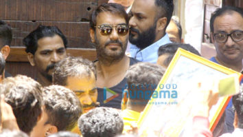 Ajay Devgn meets his fans on his birthday