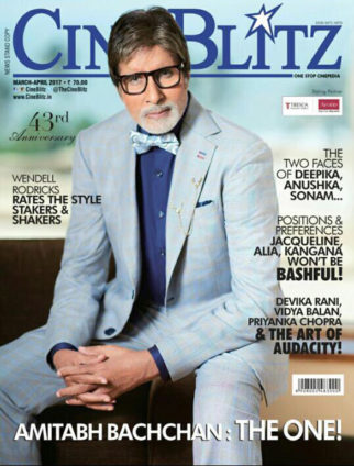 Amitabh Bachchan On The Cover Of Cine Blitz,April 2017