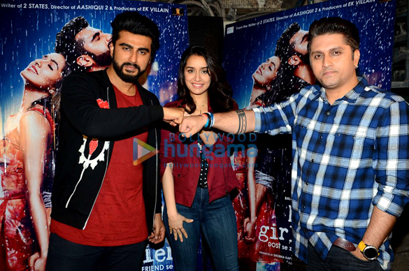 Arjun Kapoor, Shraddha Kapoor & Mohit Suri snapped promoting ‘Half Girlfriend’