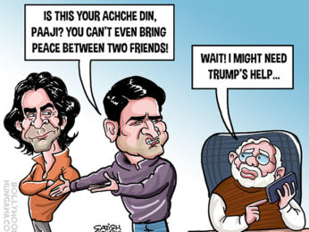 Bollywood Toons: No peace between Kapil & Sunil yet!
