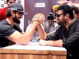 Bahubali vs Bhallala Deva: Prabhas and Rana Daggubati arm wrestle it out in Chandigarh Bahubali vs Bhallala Deva: Prabhas and Rana Daggubati arm wrestle it out in Chandigarh