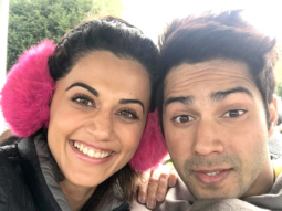 Check out: Judwaa 2 stars Varun Dhawan and Taapsee Pannu are stressing out in chilly London