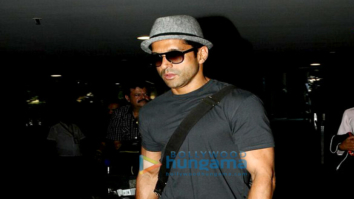 Farhan Akhtar snapped at the airport