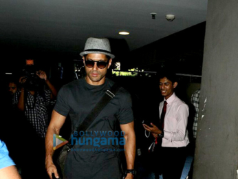 Farhan Akhtar snapped at the airport