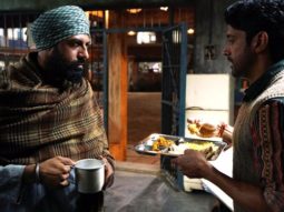 Farhan Akhtar and Gippy Grewal on sets of Lucknow Central