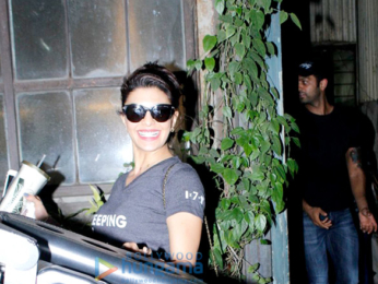 Jacqueline Fernandez snapped post dinnner at Pali Village Cafe
