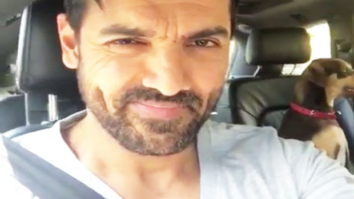 WATCH: John Abraham becomes a chauffeur for his cute dog!
