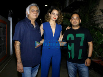 Kangna Ranaut and Hansal Mehta at Simran movie wrap up bash
