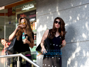 Kareena Kapoor Khan and Amrita Arora snapped post salon session in Bandra