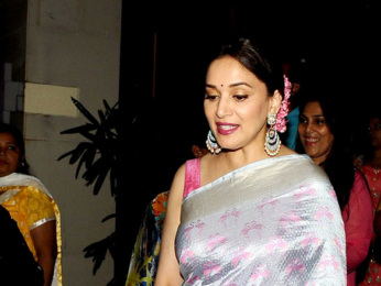 Madhuri Dixit snapped at her manager's wedding reception