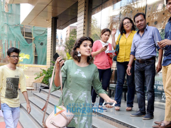 Manoj Bajpayee and Taapsee Pannu snapped at 'Naam Shabana' promotions