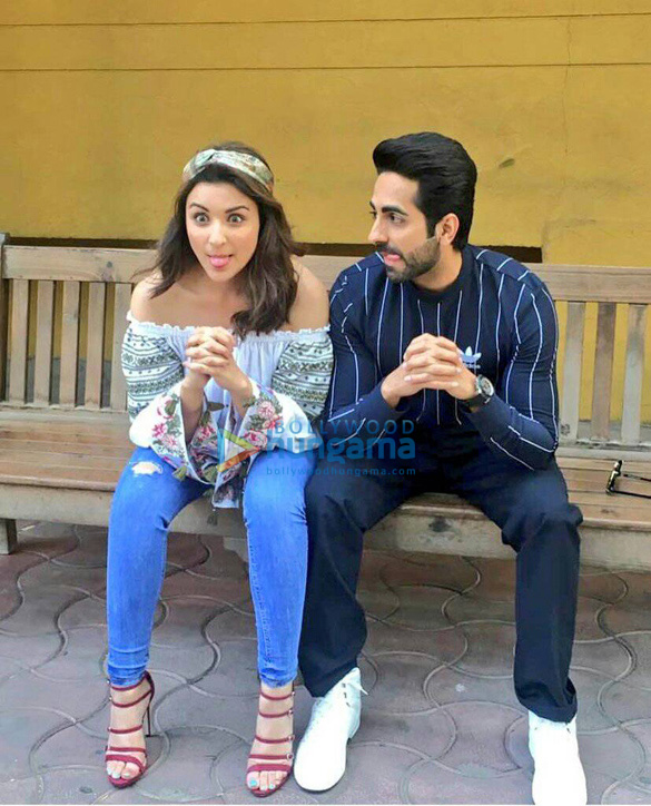 parineeti chopra and ayushmann khuranna snapped promoting meri pyaari bindu 1