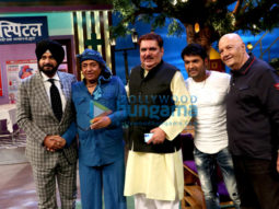 Prem Chopra, Raza Murad and Ranjeet snapped on sets of The Kapil Sharma Show
