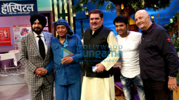 Prem Chopra, Raza Murad and Ranjeet snapped on sets of The Kapil Sharma Show