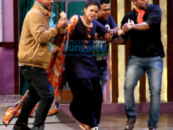 Prem Chopra, Raza Murad and Ranjeet snapped on sets of The Kapil Sharma Show