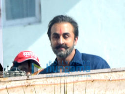 Ranbir Kapoor photographed in ‘Sanjay Dutt’s get up