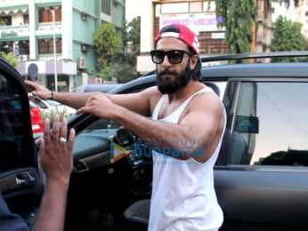 Ranveer Singh snapped post his gym session in Bandra