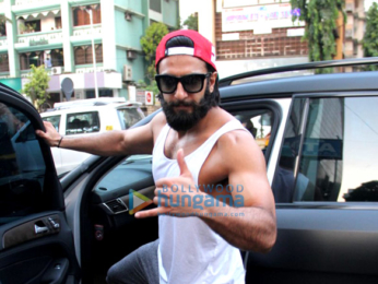 Ranveer Singh snapped post his gym session in Bandra