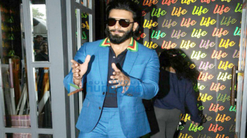 Ranveer Singh snapped post Filmfare shoot in Juhu