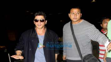Shah Rukh Khan snapped leaving for Dubai