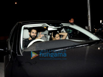 Shahid Kapoor & Mira Rajput snapped heading for a drive in their new Mercedes S Class