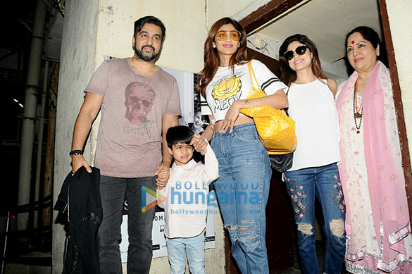Shilpa Shetty and family snapped post a movie screening at PVR, Juhu